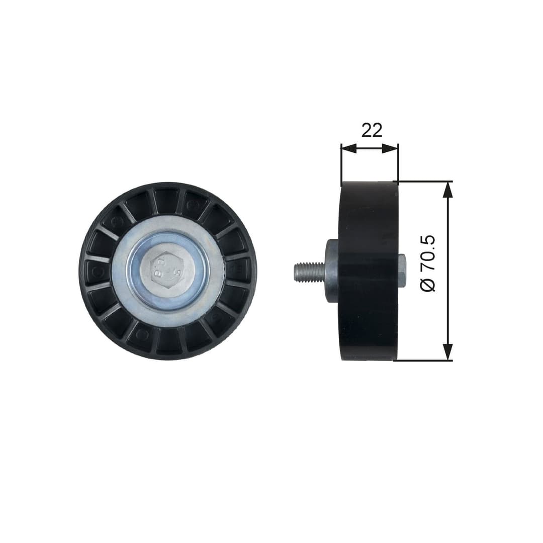 Rola ghidare/conducere, curea transmisie GATES DriveAlign™ T36607