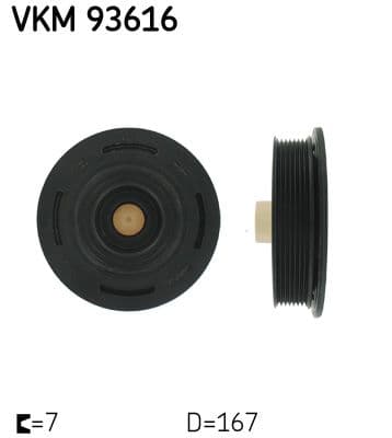 Fulie curea, arbore cotit SKF VKM 93616