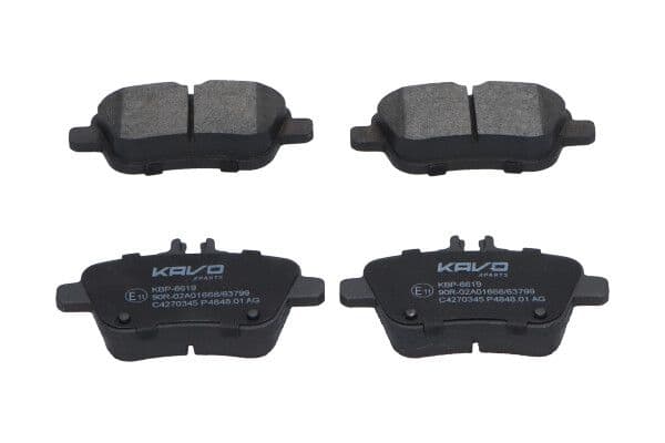 set placute frana,frana disc KAVO PARTS KBP-6619