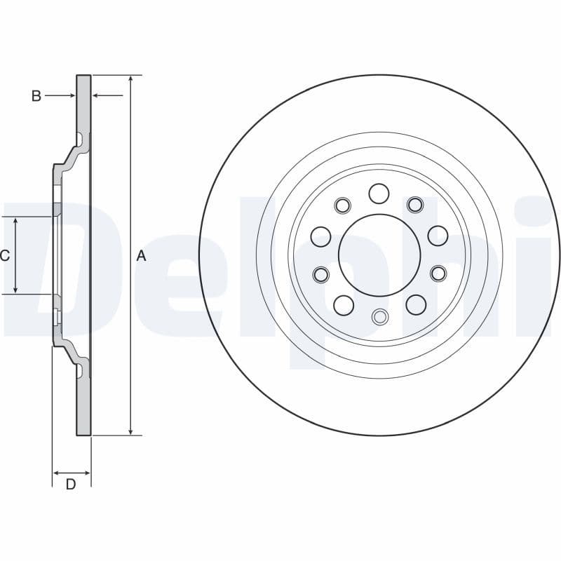 Disc frana DELPHI BG4961C