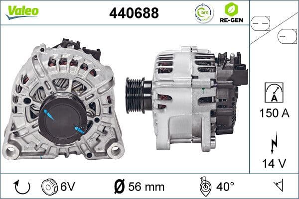 Generator / Alternator VALEO 440688