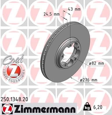 Disc frana ZIMMERMANN COAT Z 250.1348.20
