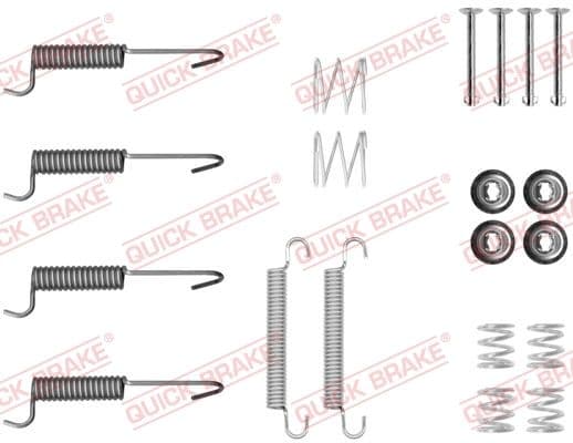 set accesorii, saboti frana parcare QUICK BRAKE 105-0047