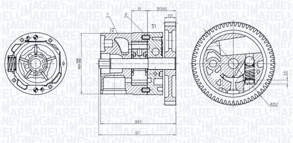 Pompa ulei MAGNETI MARELLI 351516000039