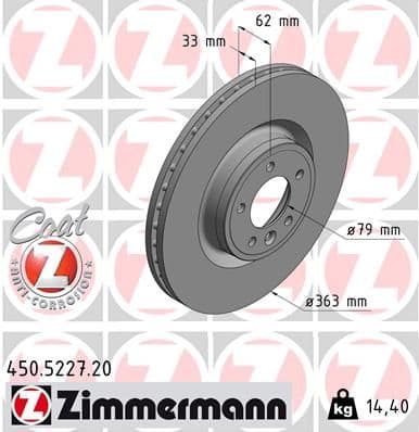Disc frana ZIMMERMANN COAT Z 450.5227.20