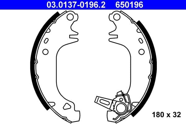 Set saboti frana ATE 03.0137-0196.2