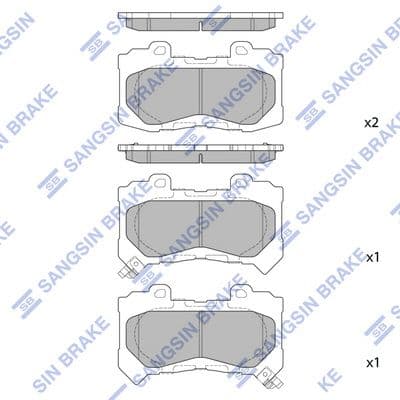 set placute frana,frana disc HI-Q SP4388