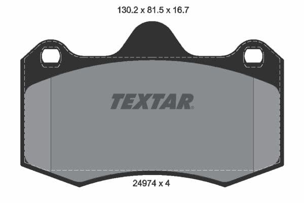 set placute frana,frana disc TEXTAR Q+ 2497401