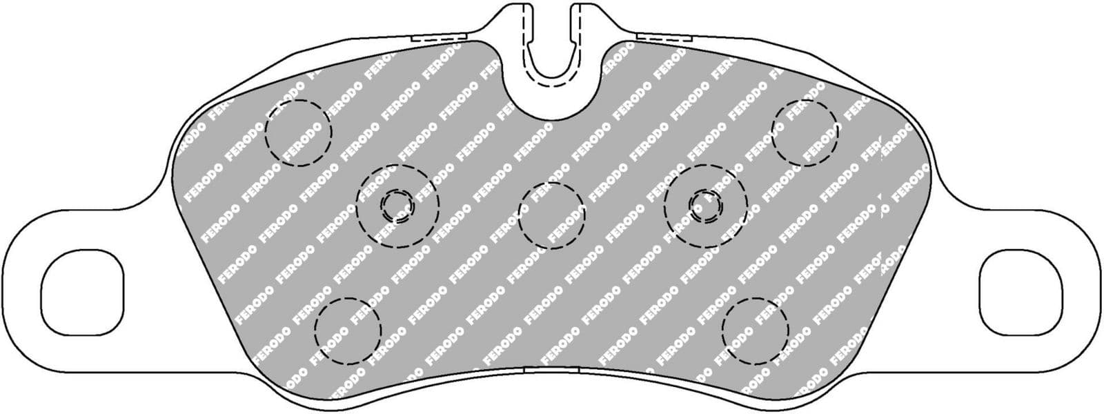 set placute frana,frana disc FERODO FCP4805W