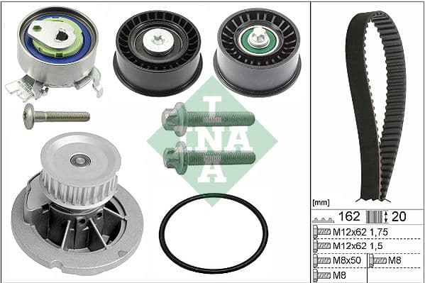 Set pompa apa + curea dintata Schaeffler INA 530 0441 30