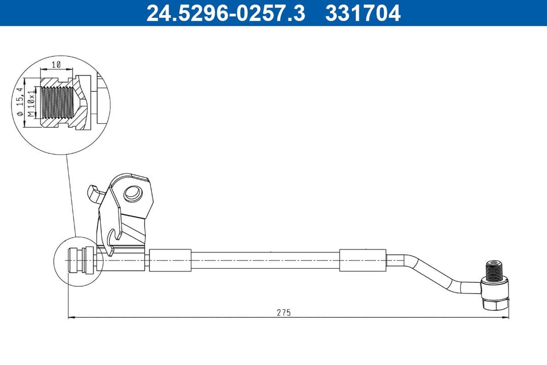 Furtun frana ATE 24.5296-0257.3