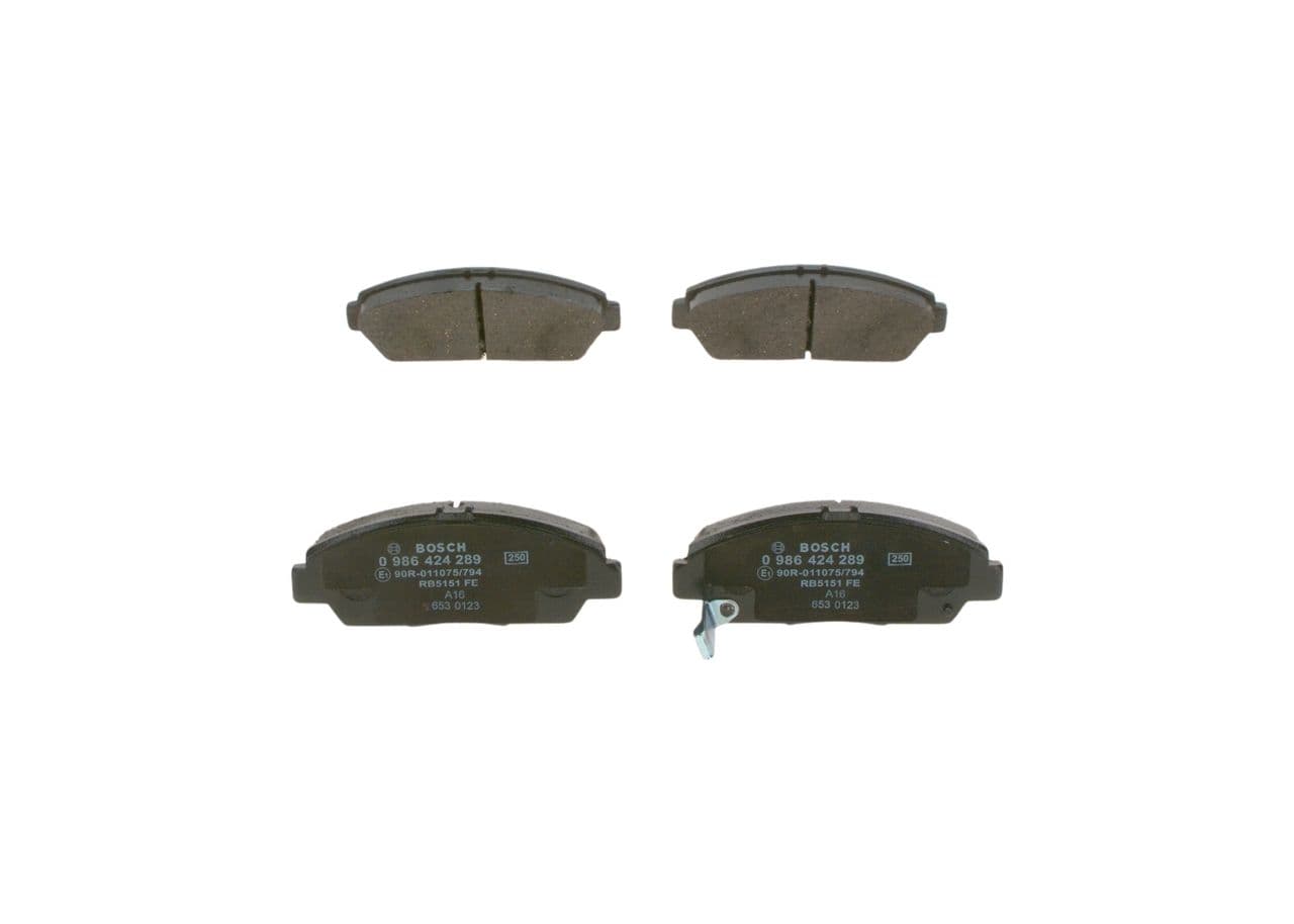 set placute frana,frana disc BOSCH 0 986 424 289