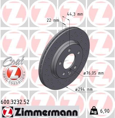 Disc frana ZIMMERMANN SPORT Z 600.3232.52