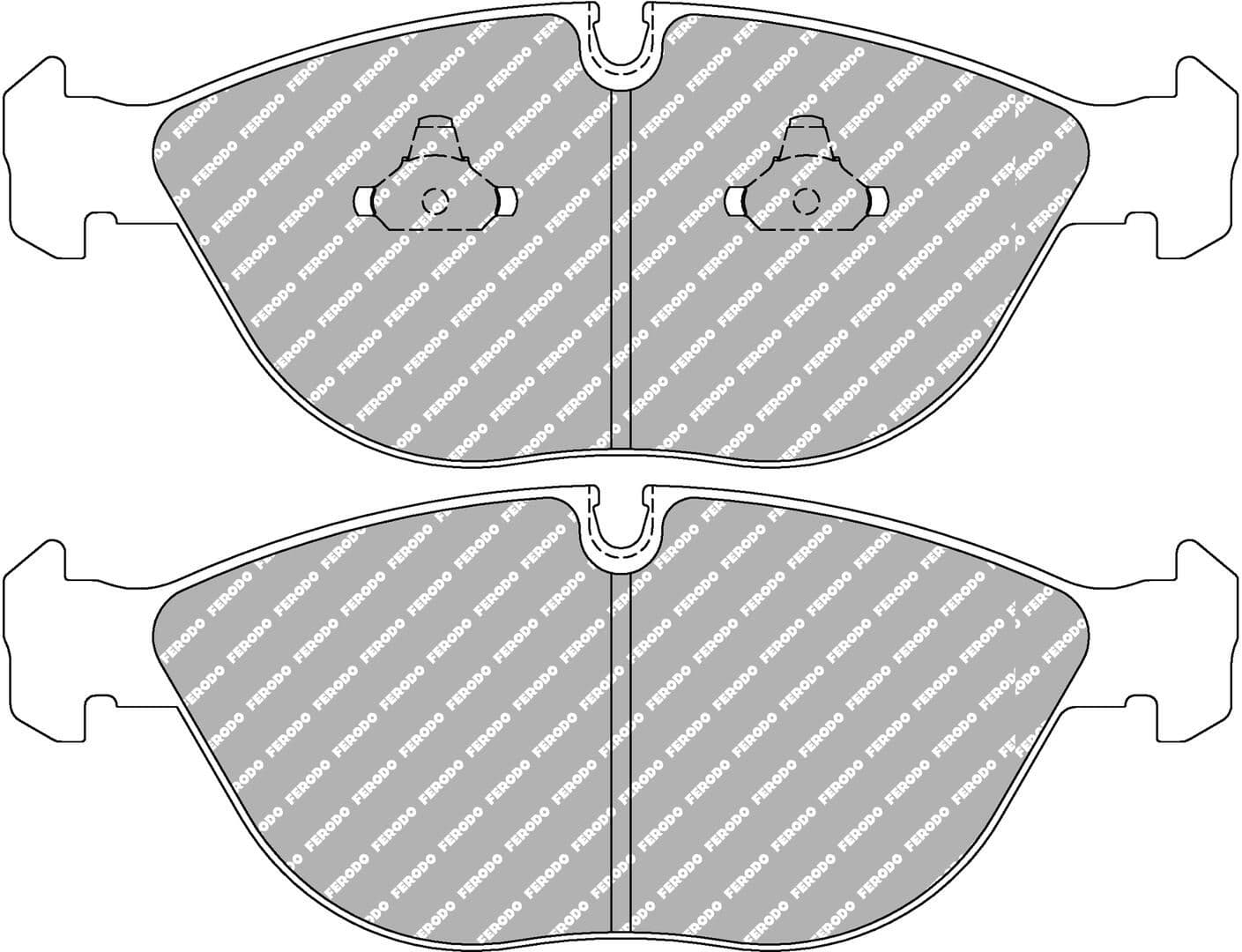 set placute frana,frana disc FERODO FCP1001H
