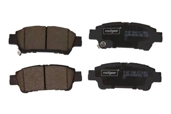 set placute frana,frana disc MAXGEAR 19-1427