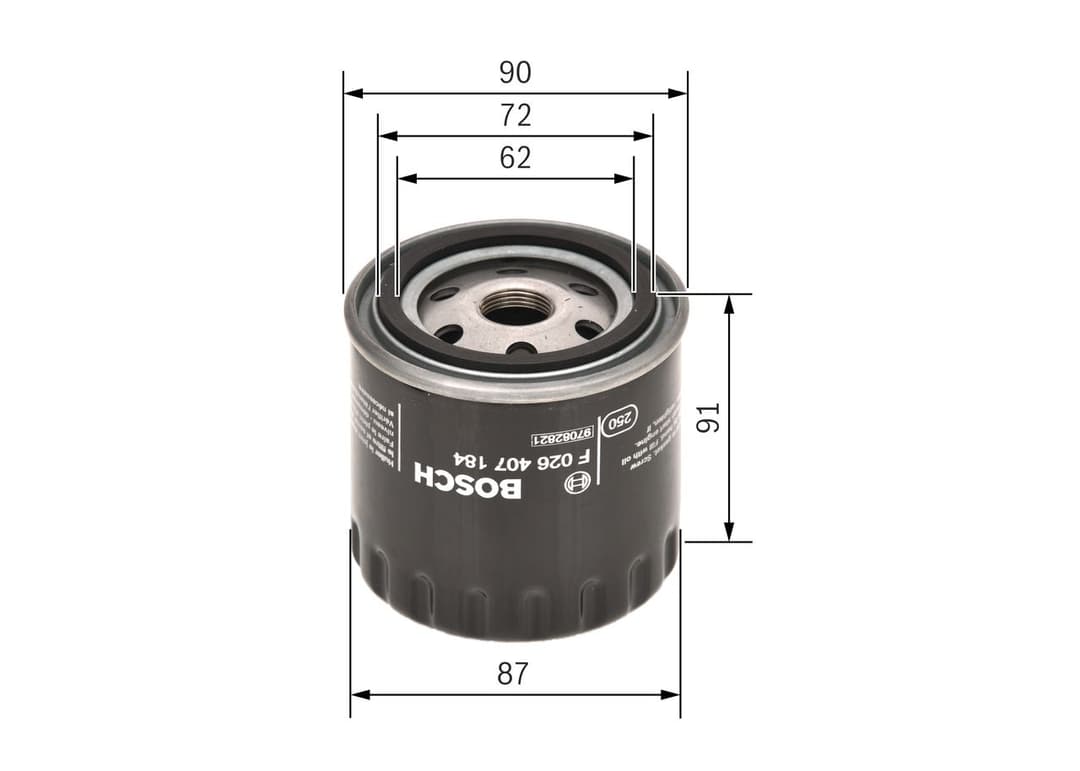 Filtru ulei BOSCH F 026 407 184