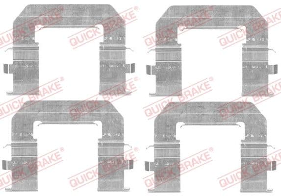 Set accesorii, placute frana QUICK BRAKE 109-1776