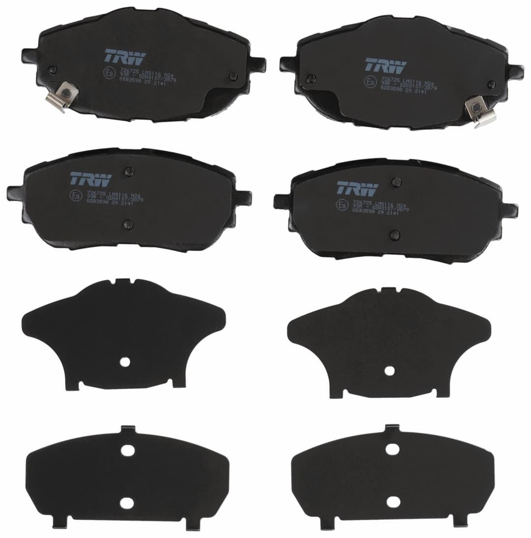 set placute frana,frana disc TRW COTEC GDB3598