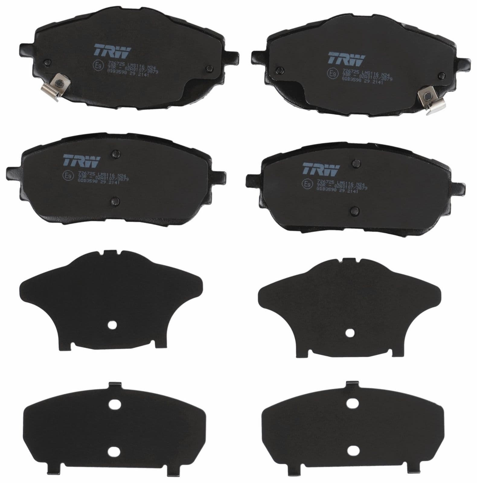 set placute frana,frana disc TRW COTEC GDB3598