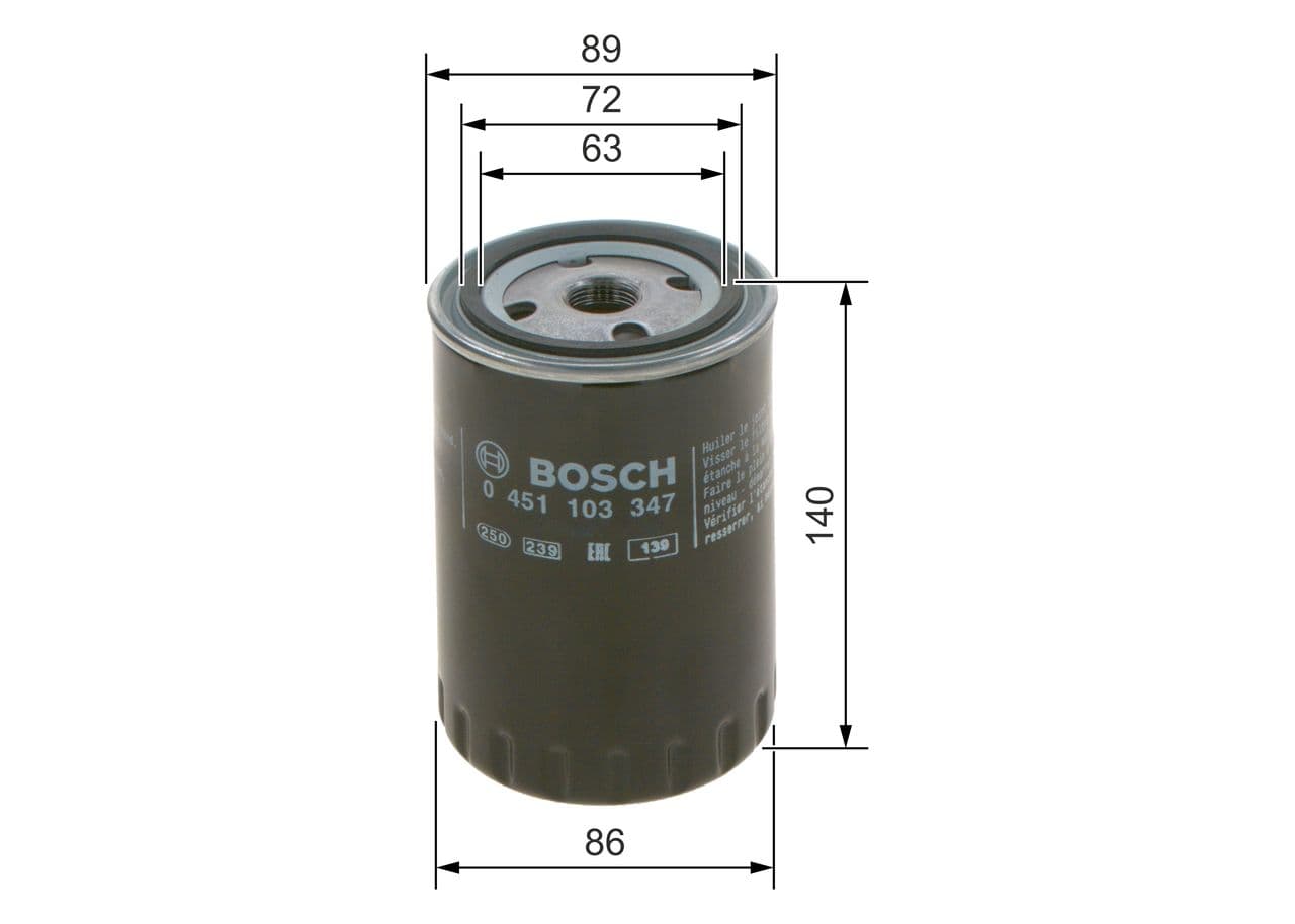 Filtru ulei BOSCH 0 451 103 347