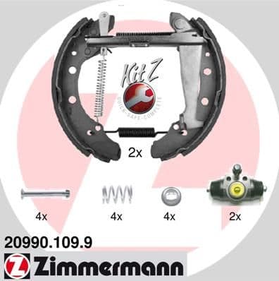 Set saboti frana ZIMMERMANN KIT Z 20990.109.9
