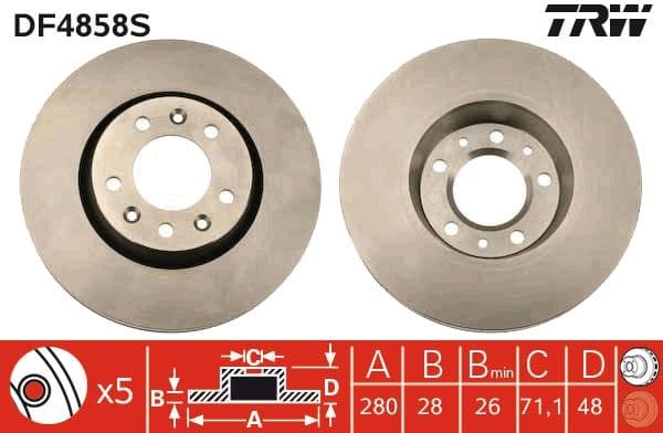 Disc frana QWP WBD647