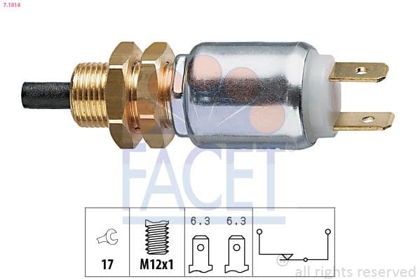 Comutator lumini frana FACET Made in Italy - OE Equivalent 7.1014