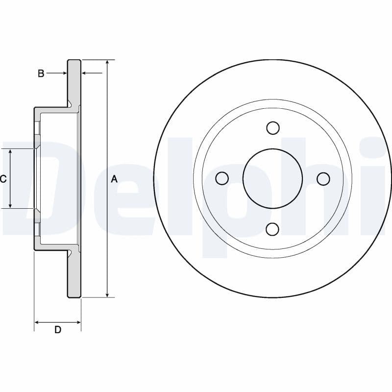 Disc frana DELPHI BG2683