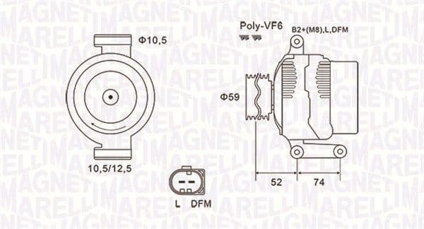 Generator / Alternator MAGNETI MARELLI 063731928010