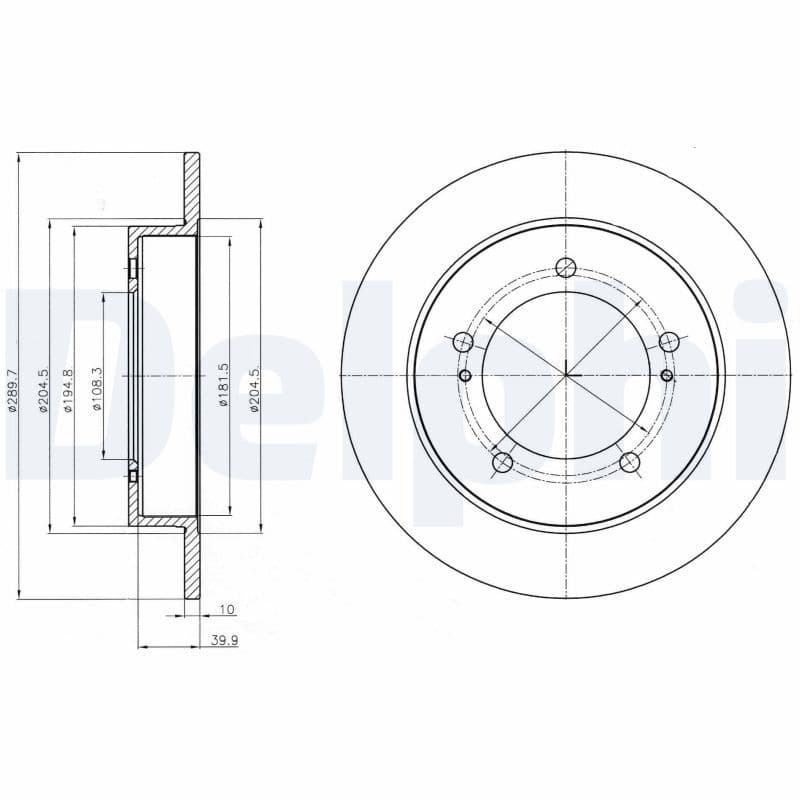 Disc frana DELPHI BG4289