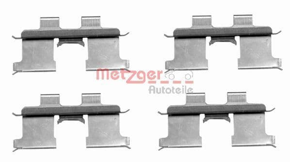 Set accesorii, placute frana METZGER 109-1667