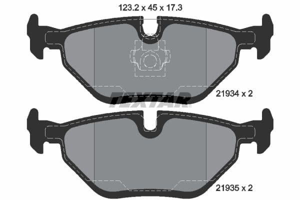 set placute frana,frana disc TEXTAR Q+ 2193402