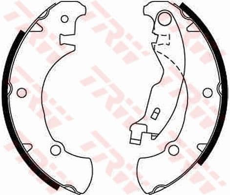 Set saboti frana TRW GS8654