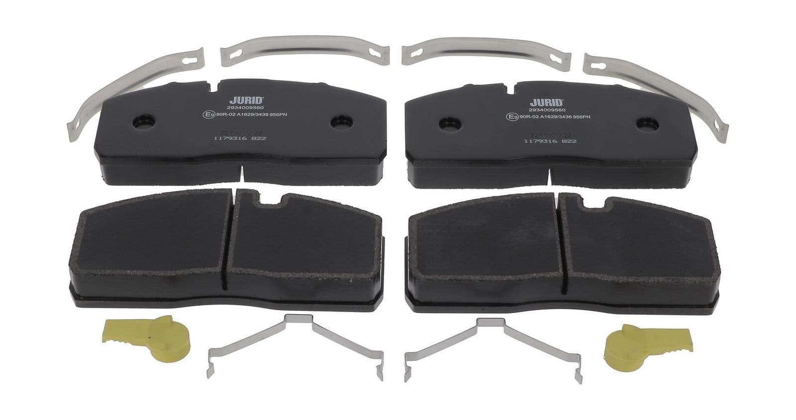 set placute frana,frana disc JURID 2934009560