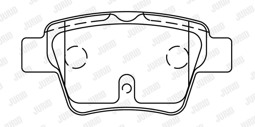 set placute frana,frana disc JURID 573235J