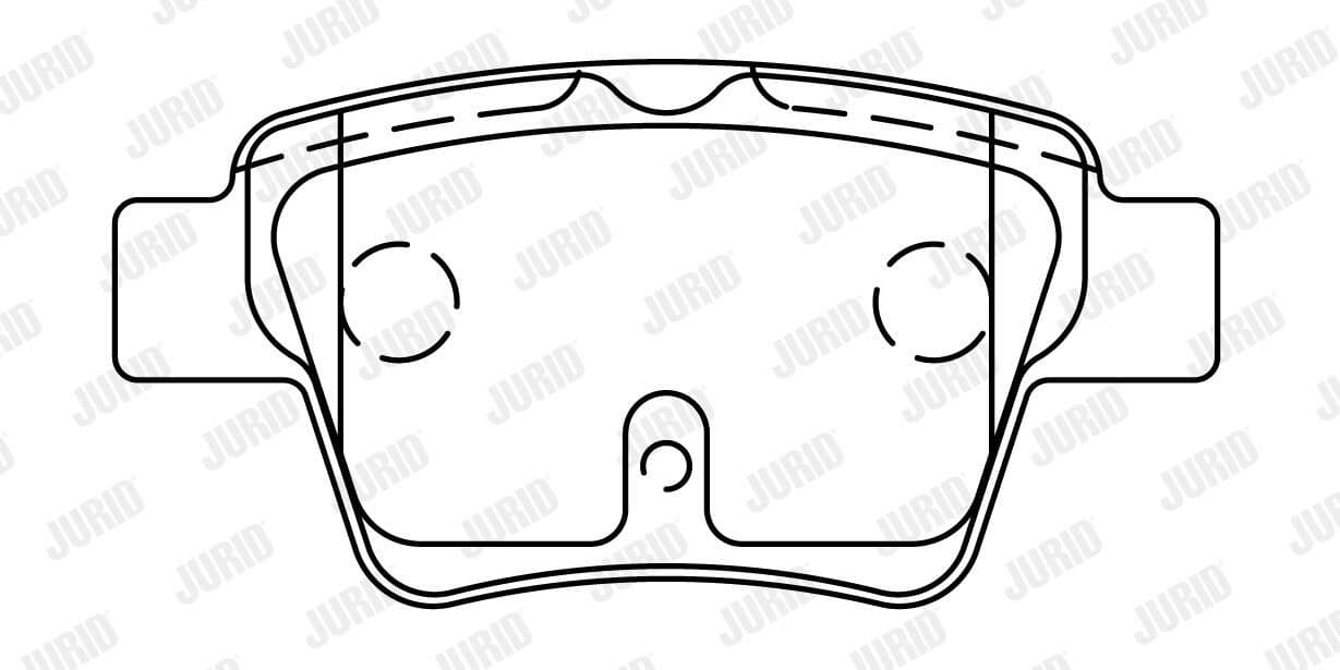 set placute frana,frana disc JURID 573235J
