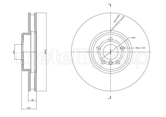 Disc frana METELLI 23-1867C