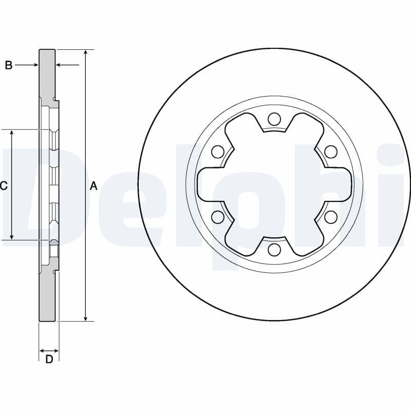 Disc frana DELPHI BG4680C