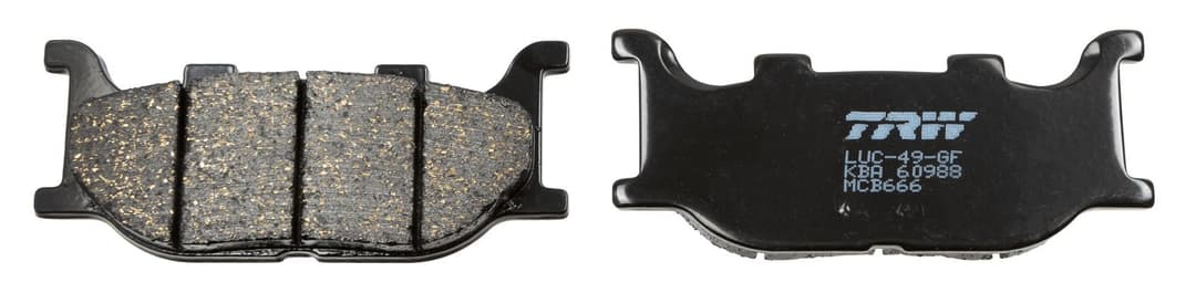 set placute frana,frana disc TRW MCB666