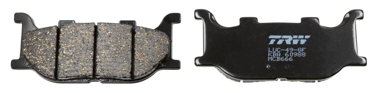 set placute frana,frana disc TRW MCB666