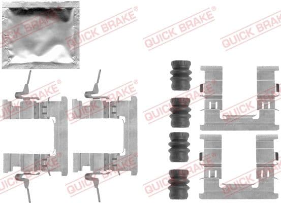 Set accesorii, placute frana QUICK BRAKE 109-1853