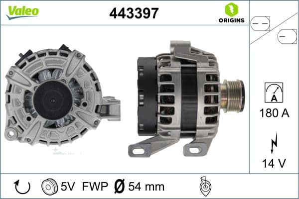Generator / Alternator VALEO 443397