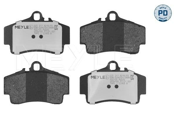 set placute frana,frana disc MEYLE -PD: Advanced performance and design. 025 217 9216/PD