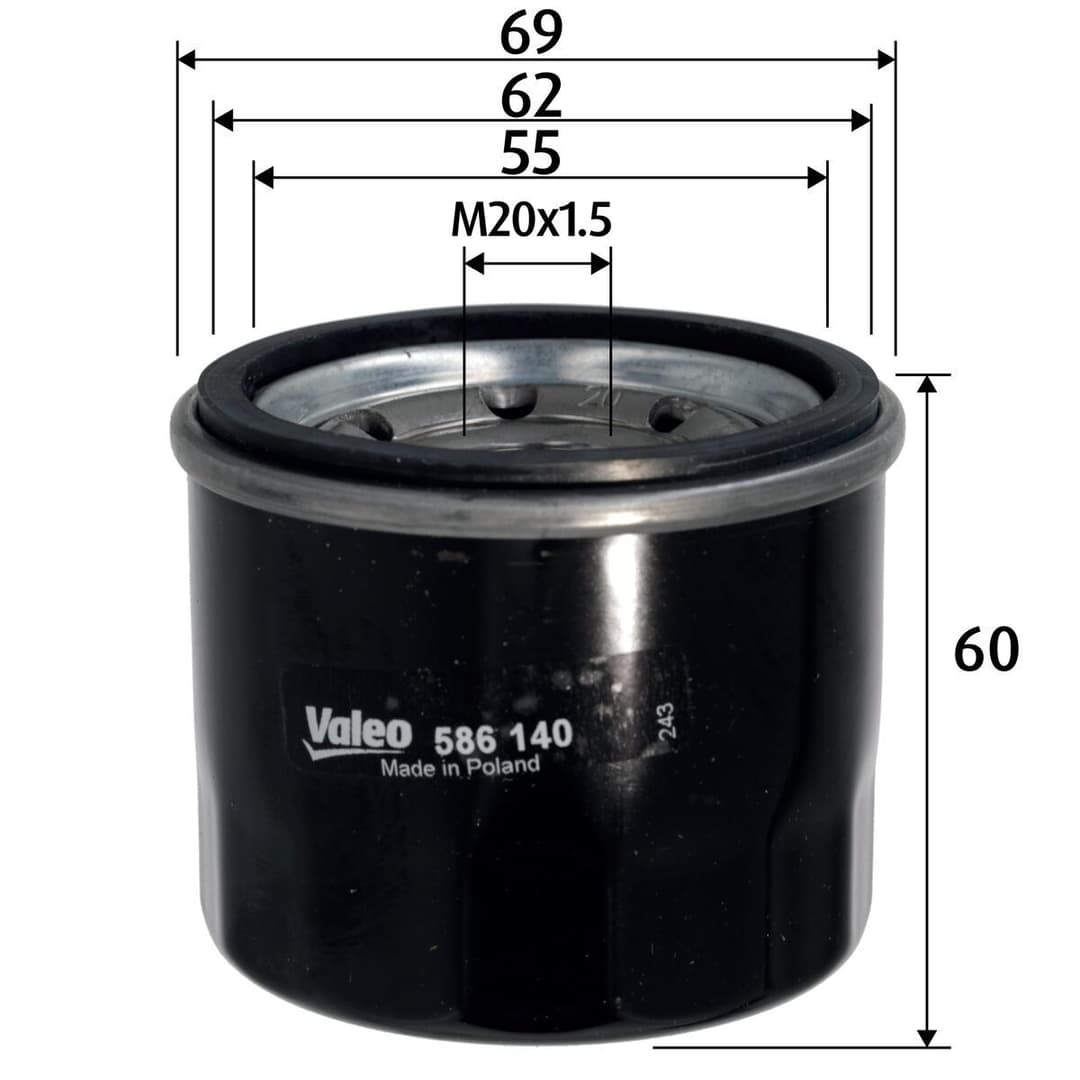 Filtru ulei VALEO 586140