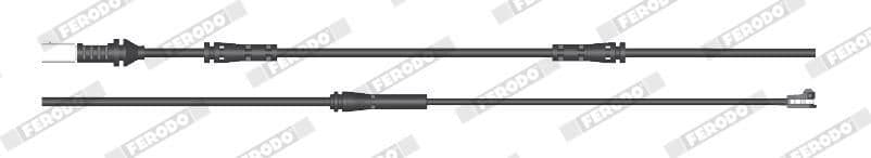 senzor de avertizare,uzura placute de frana FERODO PREMIER FWI411