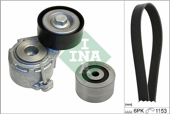 Set curea transmisie cu caneluri Schaeffler INA 529 0019 10