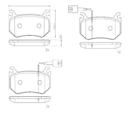 set placute frana,frana disc BREMBO PRIME LINE P 23 184