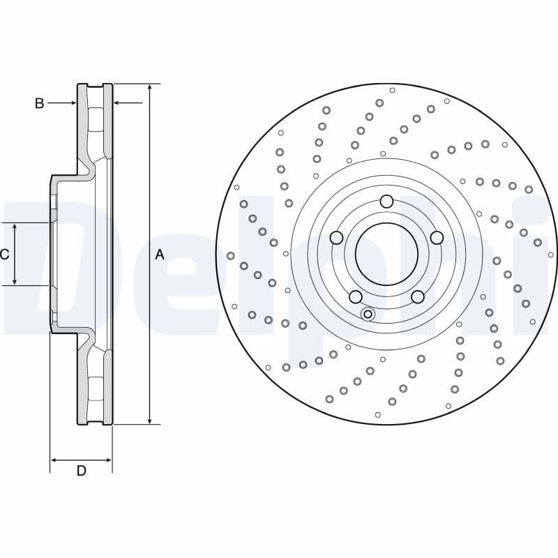 Disc frana DELPHI BG9215C