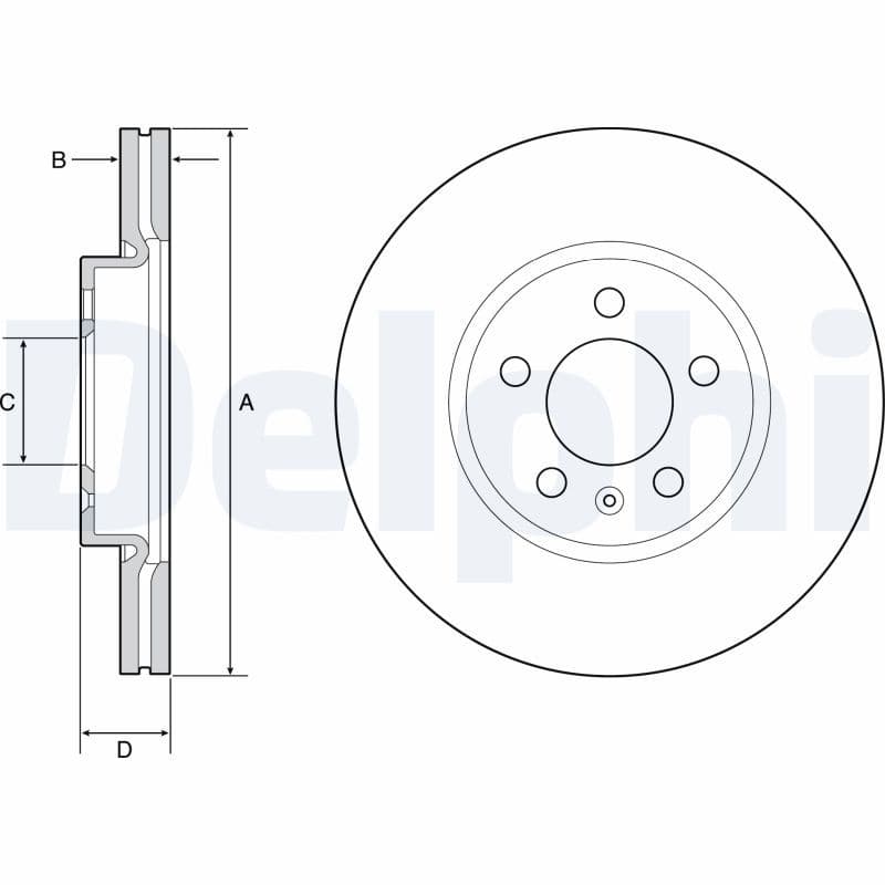 Disc frana DELPHI BG4965C