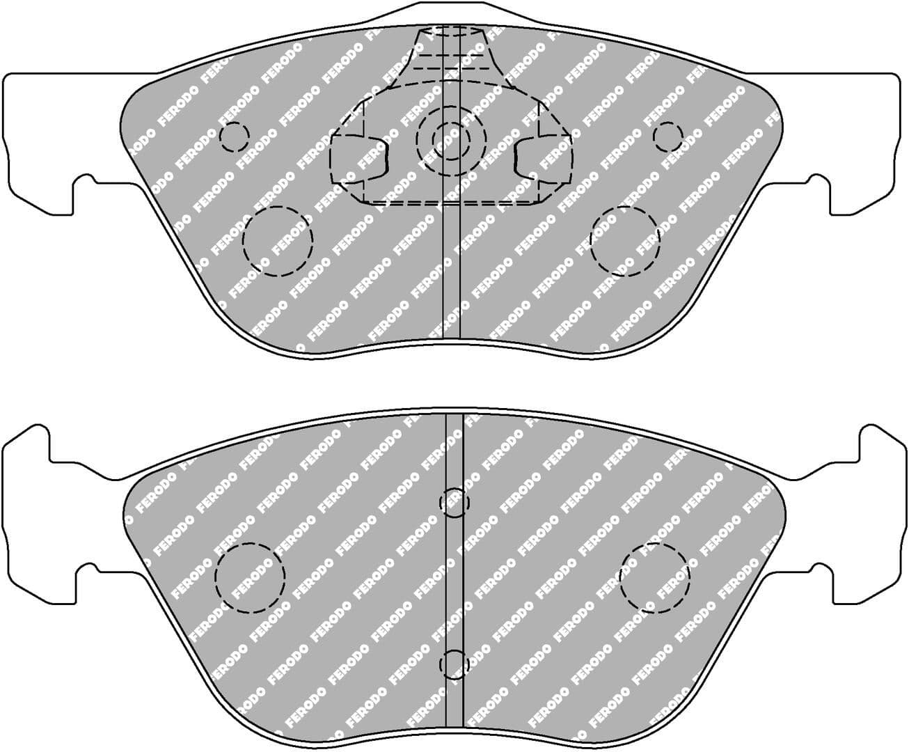 set placute frana,frana disc FERODO FCP1052H